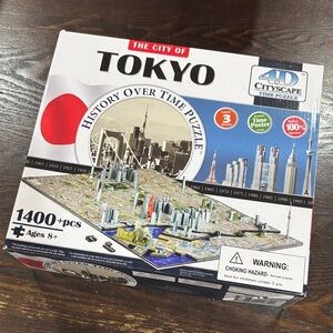 The City of Tokyo 1400+ Piece Time Puzzle - Blue/White Box